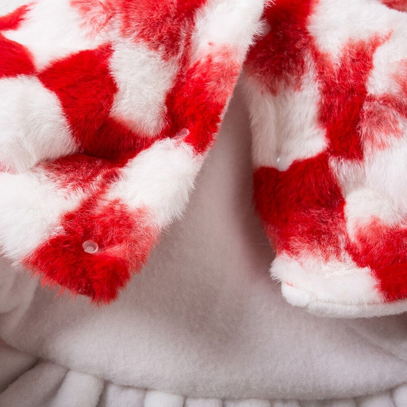 Lemmikloomade riided Elegantne Luksuslik Karusnahast Kleit Talvemantel Väike koer Kass Hoodid Mantel Võre Chihuahua Noble Princess Peokleit