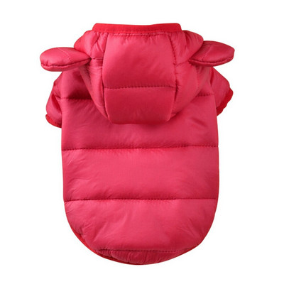 Soe koerajakk Koerariided Veekindel talvine koerariie Väikese koera talvine kapuutsiga mantel šnautseri jaoks Prantsuse buldogi riided