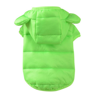 Soe koerajakk Koerariided Veekindel talvine koerariie Väikese koera talvine kapuutsiga mantel šnautseri jaoks Prantsuse buldogi riided