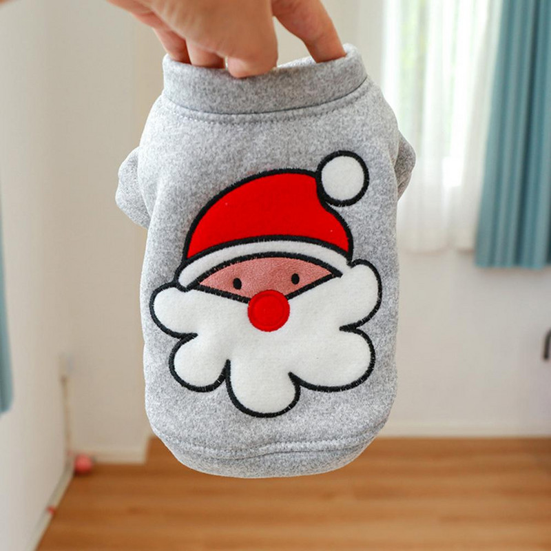 Pulover elegant pentru animale de companie Confortabil Păstrați căldura Anti-cădere Haină pentru câine de Moș Crăciun