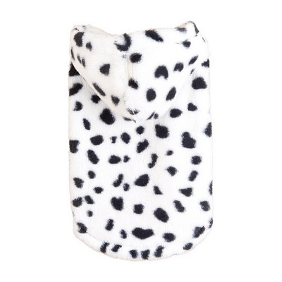 Haine pentru câini pentru câini, iarnă, haină de pluș pentru câini, pulover pentru animale de companie, imprimeu leopard, buldog francez, jachetă moale, haină medie pentru câini, hanorace