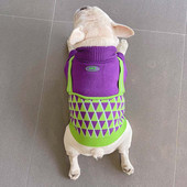 Oblečenie pre domáce zvieratá, jeseň/zima, teplý kabát, sveter pre francúzskych buldočkov, malý a stredne veľký sveter pre psov, zahustený vysoký golier, mikina pre šteniatka