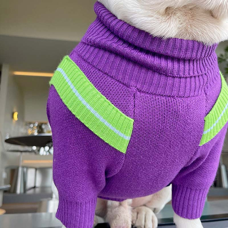 Oblečenie pre domáce zvieratá, jeseň/zima, teplý kabát, sveter pre francúzskych buldočkov, malý a stredne veľký sveter pre psov, zahustený vysoký golier, mikina pre šteniatka