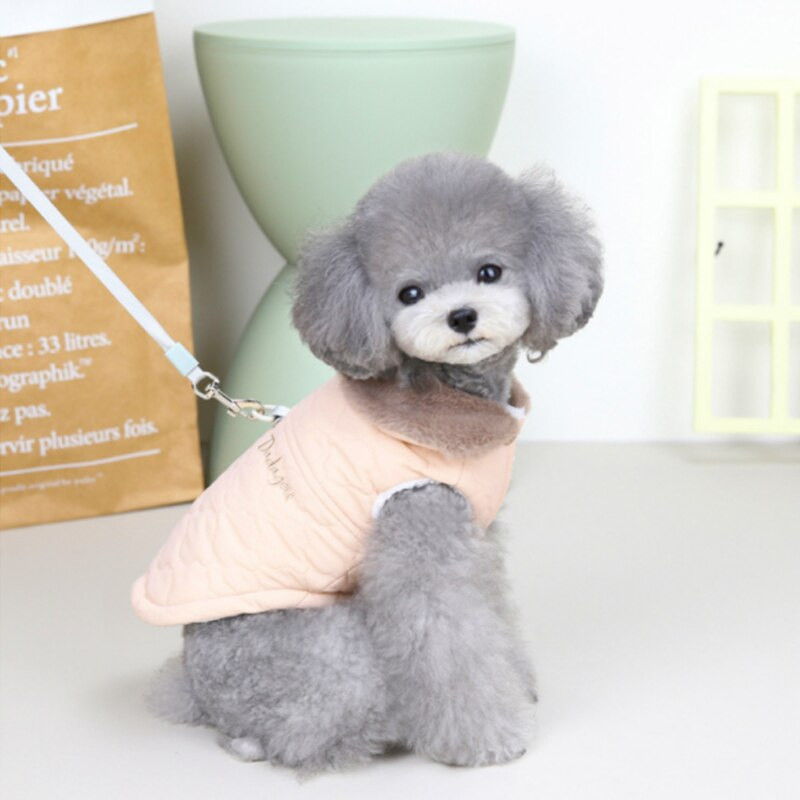 Uus talvine soe koeramantel Veekindel karusnaha kaelarihm kassivest Lemmiklooma jope kutsikale Chihuahua puuvillased riided talvesoojad koerariided