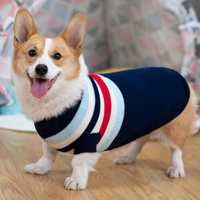 Oblečenie pre waleského corgiho, francúzskeho buldočka, zimný sveter pre psa, outfit, pudel, bišon, bradáč, oblečenie pre domáce zvieratá, pletený kostým, dropshipping