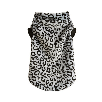 Módny leopardový potlačený kabát pre domáce zvieratá, kostým pre psov, bavlnený mäkký sveter, košeľa pre psov, bunda, mikina, sveter pre mačky, oblečenie pre domáce zvieratá