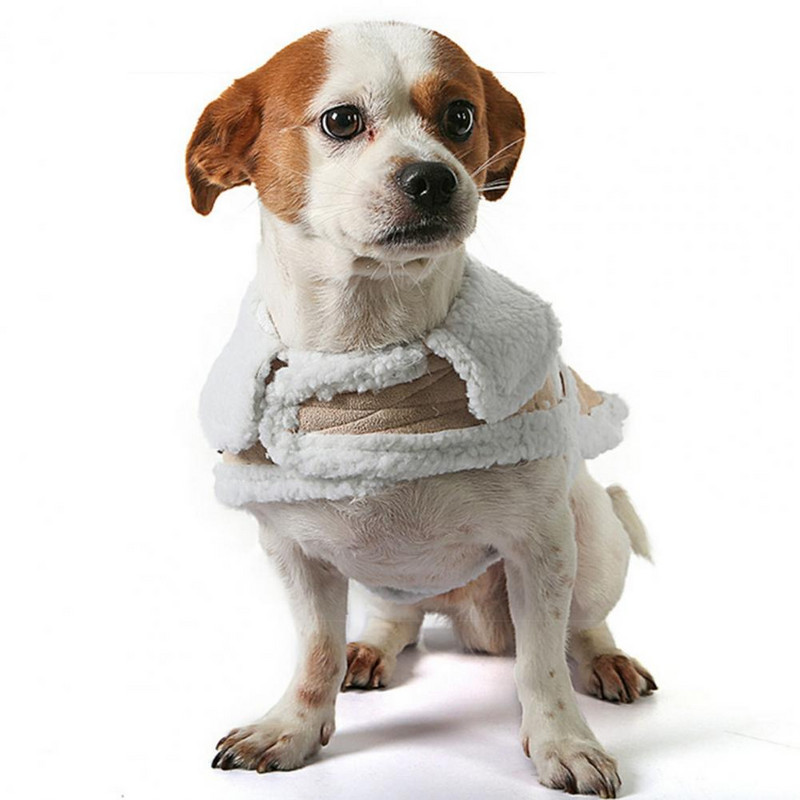 Κομψό γιλέκο σκυλιών Εκλεκτή εργασία Keep ζεστό Βαμβακερό αμάνικο παλτό για σκύλους χειμερινά ρούχα