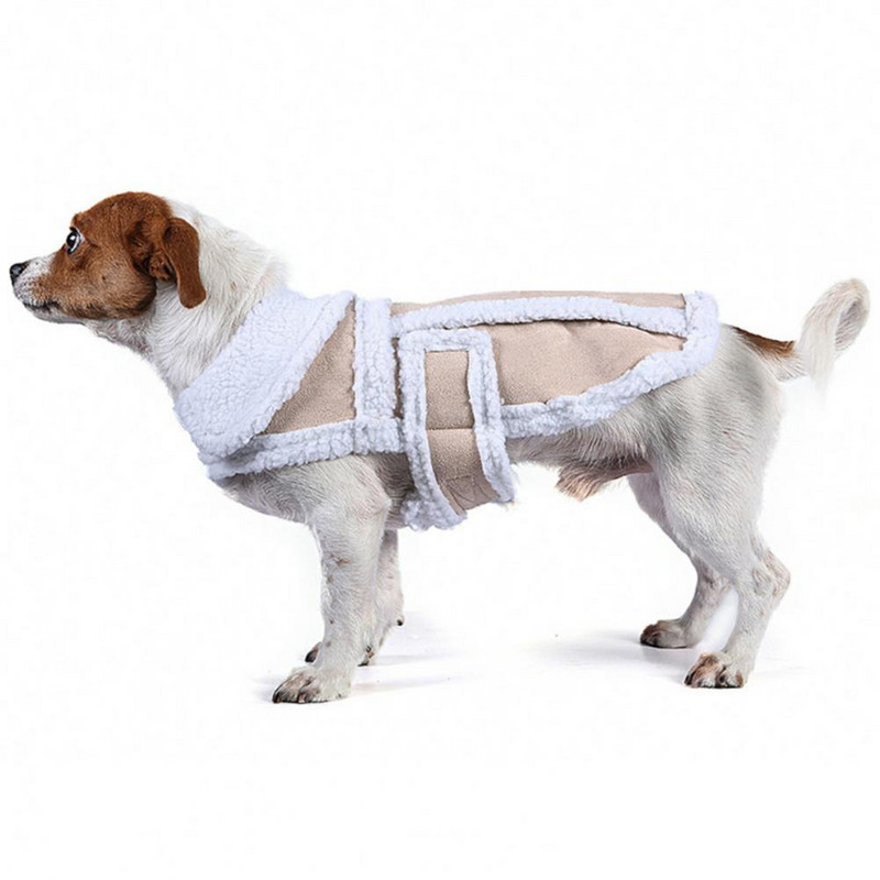 Κομψό γιλέκο σκυλιών Εκλεκτή εργασία Keep ζεστό Βαμβακερό αμάνικο παλτό για σκύλους χειμερινά ρούχα