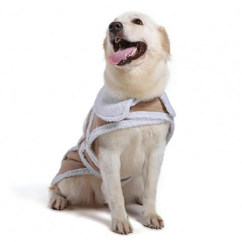 Κομψό γιλέκο σκυλιών Εκλεκτή εργασία Keep ζεστό Βαμβακερό αμάνικο παλτό για σκύλους χειμερινά ρούχα