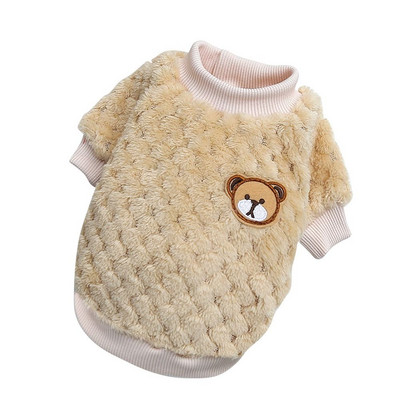 Haina caldă pentru animale de companie pentru câini de talie mică, mijlocie, iarnă, broderie de urs pentru câini, pulover, îmbrăcăminte pentru animale de companie, costum de pluș moale, haină.