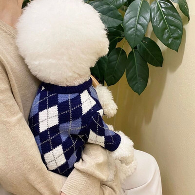 Lingge őszi és téli kutyaruhák pulóver pulóver Puppy Bichon uszkár meleg kutyapulóver puha és kényelmes kis kutyának