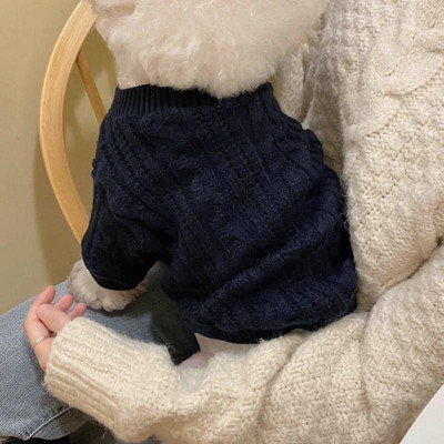 Πουλόβερ για σκύλους κατοικίδιων διαμαντιών χειμωνιάτικα ζεστά ρούχα για σκύλους Teddy κουτάβι για μικρούς μεσαίους σκύλους Ρούχα πουλόβερ για γάτες Chihuahua