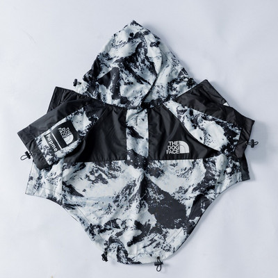 Oblečenie pre domáce zvieratá Nepremokavý ťažký kabát Kabát s potlačou snehových hôr Teplé oblečenie pre šteniatka Odolná vetruodolná bunda Oblečenie pre psov Vonkajšie oblečenie