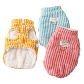 Minkštas velvetinis šunų paltas žiemos terminis storas koralų aksomo pamušalas šuniui šaltam orui Maži šunų drabužiai Čihuahua Yorkie