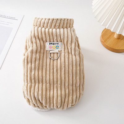 Minkštas velvetinis šunų paltas žiemos terminis storas koralų aksomo pamušalas šuniui šaltam orui Maži šunų drabužiai Čihuahua Yorkie