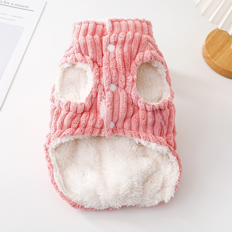 Minkštas velvetinis šunų paltas žiemos terminis storas koralų aksomo pamušalas šuniui šaltam orui Maži šunų drabužiai Čihuahua Yorkie