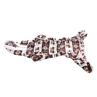 Pyžamo pre psov, zimné oblečenie pre psov, teplé overaly s potlačou, kabát pre malé psy, šteniatko, pes, mačka, čivava, oblečenie, overaly