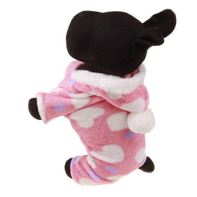 Pyžamo pre psov, zimné oblečenie pre psov, teplé overaly s potlačou, kabát pre malé psy, šteniatko, pes, mačka, čivava, oblečenie, overaly