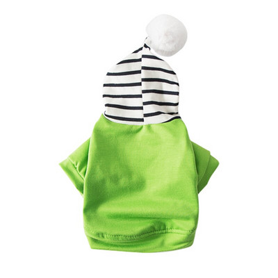Hanorace pentru câini cu dungi pentru animale de companie Hanorac din lână Costum pentru buldog francez Chihuahua haină haină caldă pentru cățeluș Pulover pentru pisici
