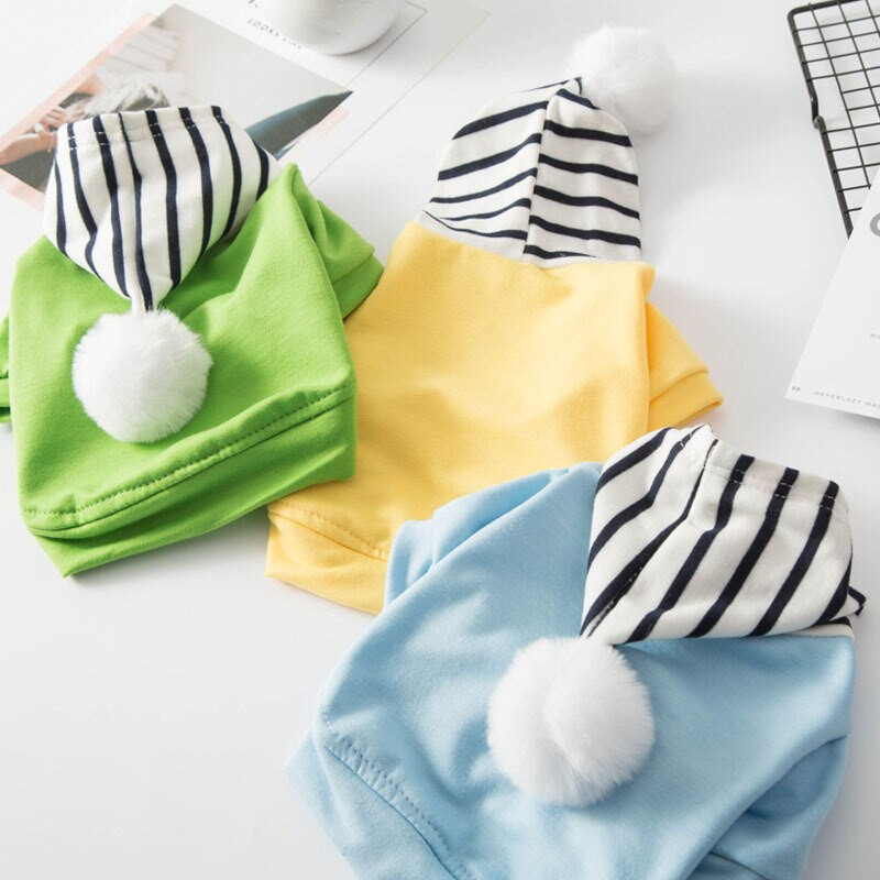 Hanorace pentru câini cu dungi pentru animale de companie Hanorac din lână Costum pentru buldog francez Chihuahua haină haină caldă pentru cățeluș Pulover pentru pisici