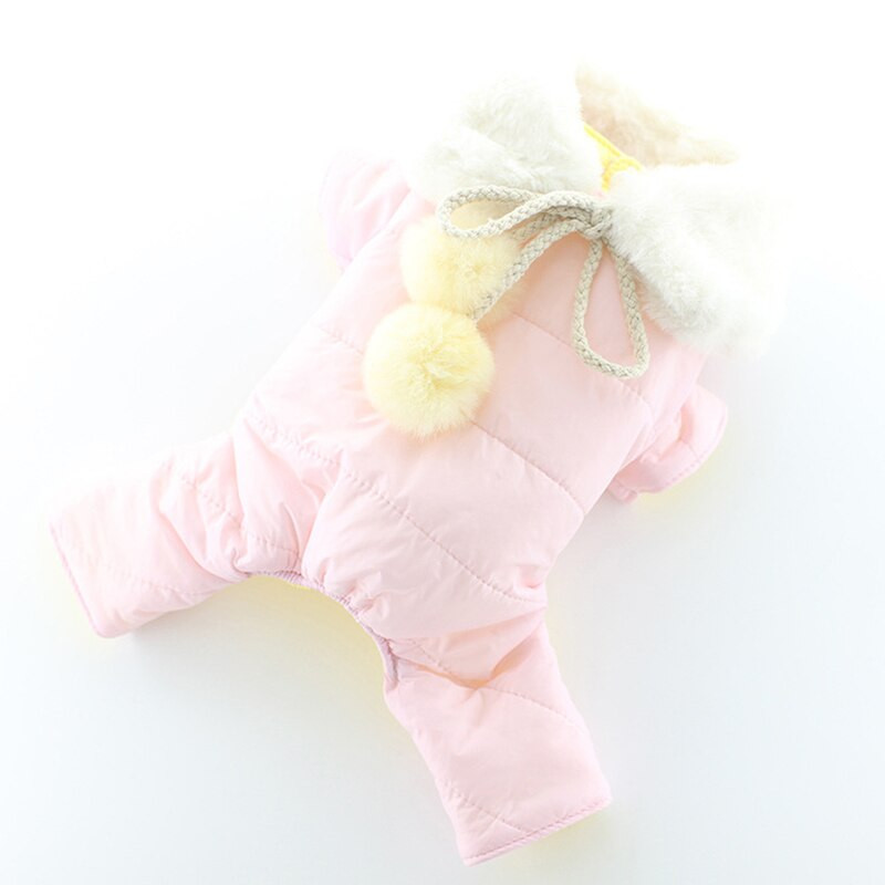 Zimné oblečenie pre psov, teplé odnímateľné kožušinové goliere, kombinéza pre domáce zvieratá, páperový kabát, oblečenie pre mačky, pohodlné mäkké kostýmy pre domáce zvieratá, čivava