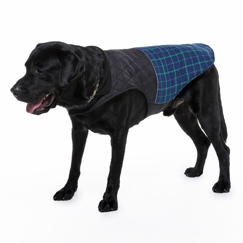 Zahusťovacia teplá flísová bunda pre psov pre malých, stredných a veľkých psov, chladné počasie, kockovaná vesta, vesta, rotvajler, pitbull, zimné oblečenie pre domáce zvieratá