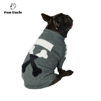 Πουλόβερ σκύλου Πλεκτό πουλόβερ φούτερ για κουτάβι για κατοικίδια Ρούχα Μαλακά ζεστά μασίφ πουλόβερ για μικρούς μεσαίους σκύλους Στολή ένδυσης