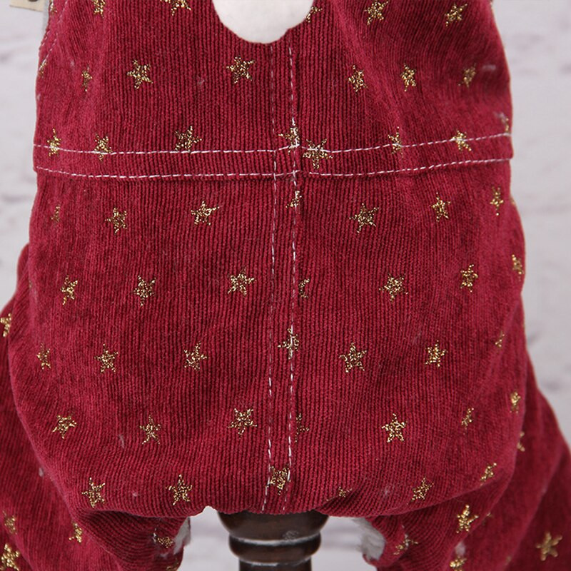 Kapuutsid Koerad Kassiriided Talvine soe paks tärniga trükkimine Palusriietega Lemmikloomariietega Koera kombinesoon väikestele koertele Lemmikloomad Jope mantel