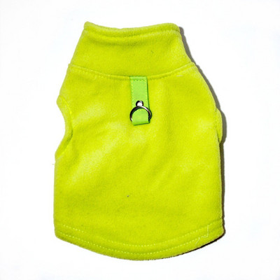 Βασικό Ζεστό Fleece Γιλέκο Dog Jacket Χειμερινό πουλόβερ Ρούχα για κουτάβι Αμάνικο παλτό με λουρί για μικρά μεσαία μεγάλα σκυλιά