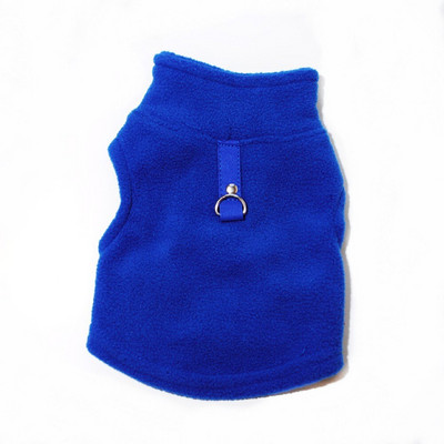 Βασικό Ζεστό Fleece Γιλέκο Dog Jacket Χειμερινό πουλόβερ Ρούχα για κουτάβι Αμάνικο παλτό με λουρί για μικρά μεσαία μεγάλα σκυλιά