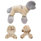 Pulover pentru câini din lână Haine moi pentru câini Flanel de culoare solidă Îmbrăcăminte de iarnă pentru câini de talie mică Chihuahua Teddy Haine caldă pentru pisici