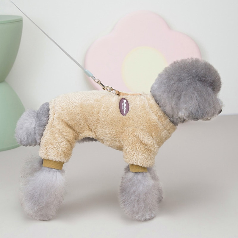 Pulover pentru câini din lână Haine moi pentru câini Flanel de culoare solidă Îmbrăcăminte de iarnă pentru câini de talie mică Chihuahua Teddy Haine caldă pentru pisici