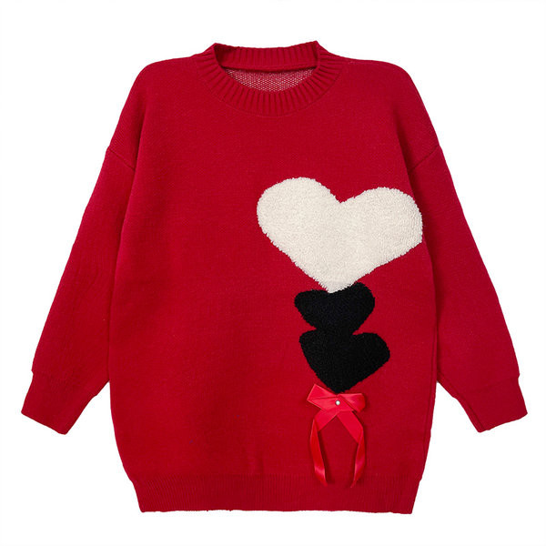 Naiste avar ümara kaelusega rasedate kampsun