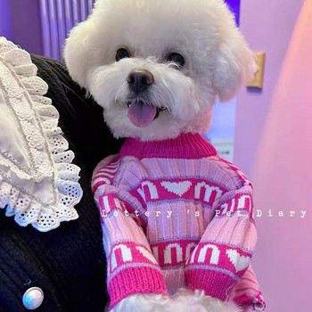 Ρούχα για σκύλους κατοικίδιων ζώων Μόδα μαλακό πουλόβερ Χειμερινά ρούχα για σκύλους Στολή Chihuahua μπουλντόγκ για σκύλους