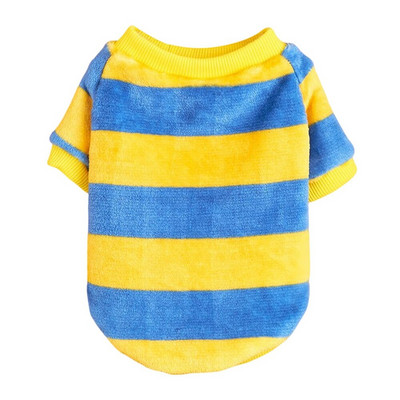 Triibulised koera kampsunid Talvine külm ilm soe riietus kutsikas kassi rõivad soojad fliisist pullover Koera mantel jakk Chihuahua riided