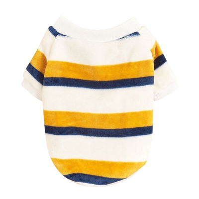 Triibulised koera kampsunid Talvine külm ilm soe riietus kutsikas kassi rõivad soojad fliisist pullover Koera mantel jakk Chihuahua riided