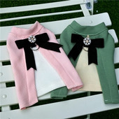 Haină pentru animale de companie, primăvară toamnă, câine mic, mijlociu, pisică, pulover de modă, ham drăguț, cățeluș, vestă de lux, jachetă pentru pisoi, chihuahua, pudel, Yorkie