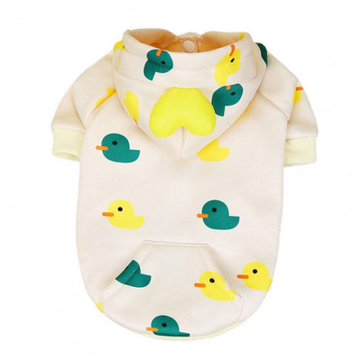 Pulover elastic moale pentru animale de companie cu imprimare inel de remorcare Hanorac pentru animale de companie amuzant, confortabil, îmbrăcăminte din poliester cu imprimeu pentru animale de companie pentru pisici