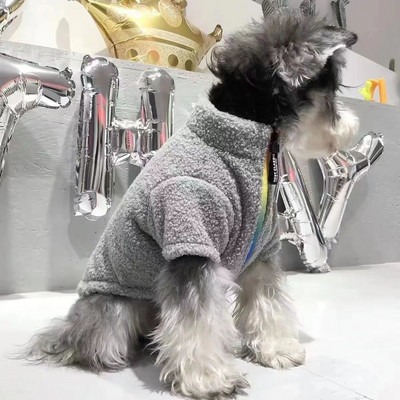 Módna bunda so stojacím golierom, oblečenie pre psov, kabát Gary so zipsom, oblečenie pre malých psov, jeseň a zima, hrubý kostým, produkty pre domáce zvieratá z Yorkshire