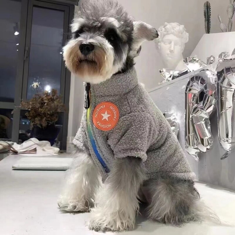 Módna bunda so stojacím golierom, oblečenie pre psov, kabát Gary so zipsom, oblečenie pre malých psov, jeseň a zima, hrubý kostým, produkty pre domáce zvieratá z Yorkshire