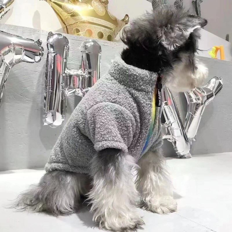 Módna bunda so stojacím golierom, oblečenie pre psov, kabát Gary so zipsom, oblečenie pre malých psov, jeseň a zima, hrubý kostým, produkty pre domáce zvieratá z Yorkshire