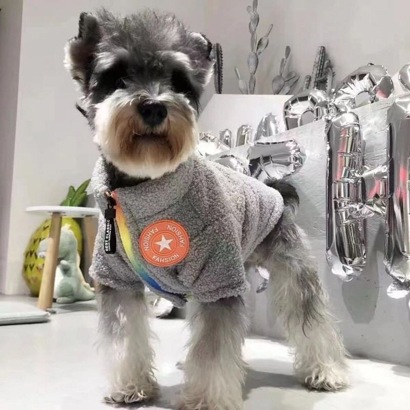 Módna bunda so stojacím golierom, oblečenie pre psov, kabát Gary so zipsom, oblečenie pre malých psov, jeseň a zima, hrubý kostým, produkty pre domáce zvieratá z Yorkshire