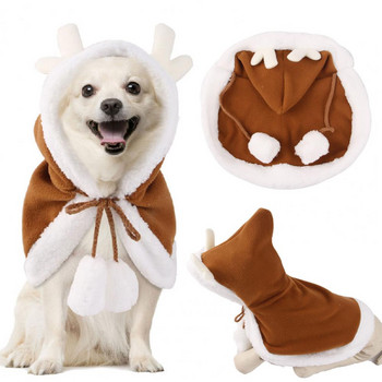 Capă minunată pentru animale de companie, urechi de cerb, creează o atmosferă prietenoasă cu pielea.