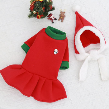 Αστεία χριστουγεννιάτικα ρούχα για σκύλους για μικρούς μεσαίους σκύλους Χειμώνας Άγιος Βασίλης Χριστουγεννιάτικα σκυλιά Πουλόβερ κατοικίδια Ρούχα Ενδύματα Κοστούμια