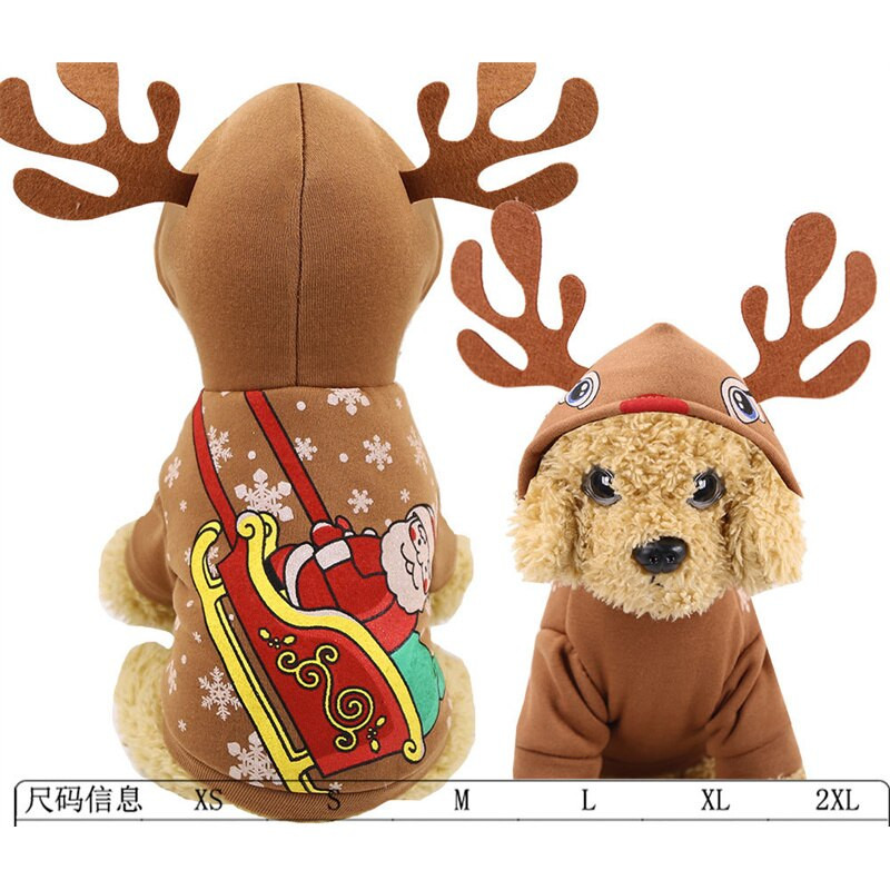 Câine amuzant de Crăciun Haine pentru animale de companie pentru câini de talie mică, mijlocie, iarnă, Moș Crăciun, câini de Crăciun, pulover Animale de companie Îmbrăcăminte Îmbrăcăminte Costume