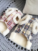 Oblečenie pre šteniatka, trakcia, polstrované, roztomilé oblečenie pre francúzskeho buldočka, šteniatka, mačky, plyšové oblečenie, jeseň a zima, domáce zvieratá, teplý kostým