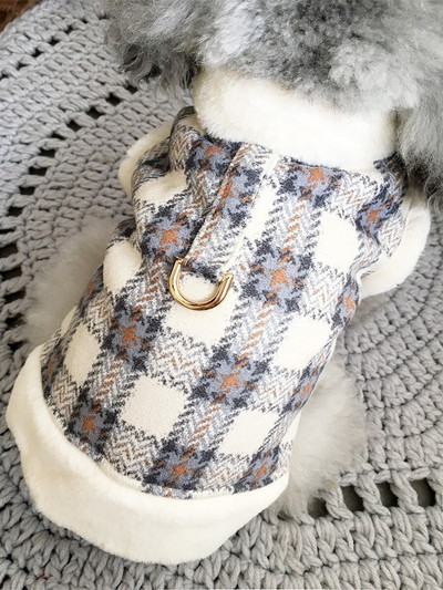 Oblečenie pre šteniatka, trakcia, polstrované, roztomilé oblečenie pre francúzskeho buldočka, šteniatka, mačky, plyšové oblečenie, jeseň a zima, domáce zvieratá, teplý kostým