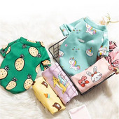 Pliušinis megztinis šunų džemperis mažiems šunims Daugiaspalvis žieminis šiltas naminių gyvūnėlių drabužis Mielas animacinis kačių šuniuko drabužis Čihuahua taksas