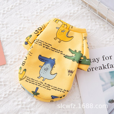 Pliušinis megztinis šunų džemperis mažiems šunims Daugiaspalvis žieminis šiltas naminių gyvūnėlių drabužis Mielas animacinis kačių šuniuko drabužis Čihuahua taksas