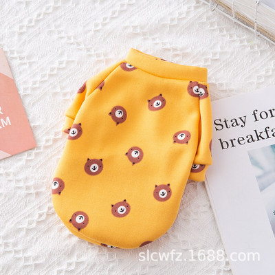 Pliušinis megztinis šunų džemperis mažiems šunims Daugiaspalvis žieminis šiltas naminių gyvūnėlių drabužis Mielas animacinis kačių šuniuko drabužis Čihuahua taksas